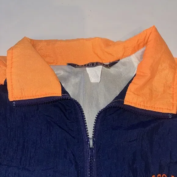 Vtg Chicago Bears lightweight jacket Men L Hilton Tag Windbreaker NFL Football - Picture 5 of 16